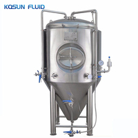 Machine de fabrication industrielle de bière, 100l, 500l, 1000l, kombucha, brasserie, fermentage, réservoir, équipement