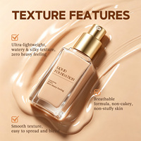 Créez votre propre fond de teint liquide mat à étiquette privée, couvrance totale, longue tenue, imperméable, fond de teint OEM