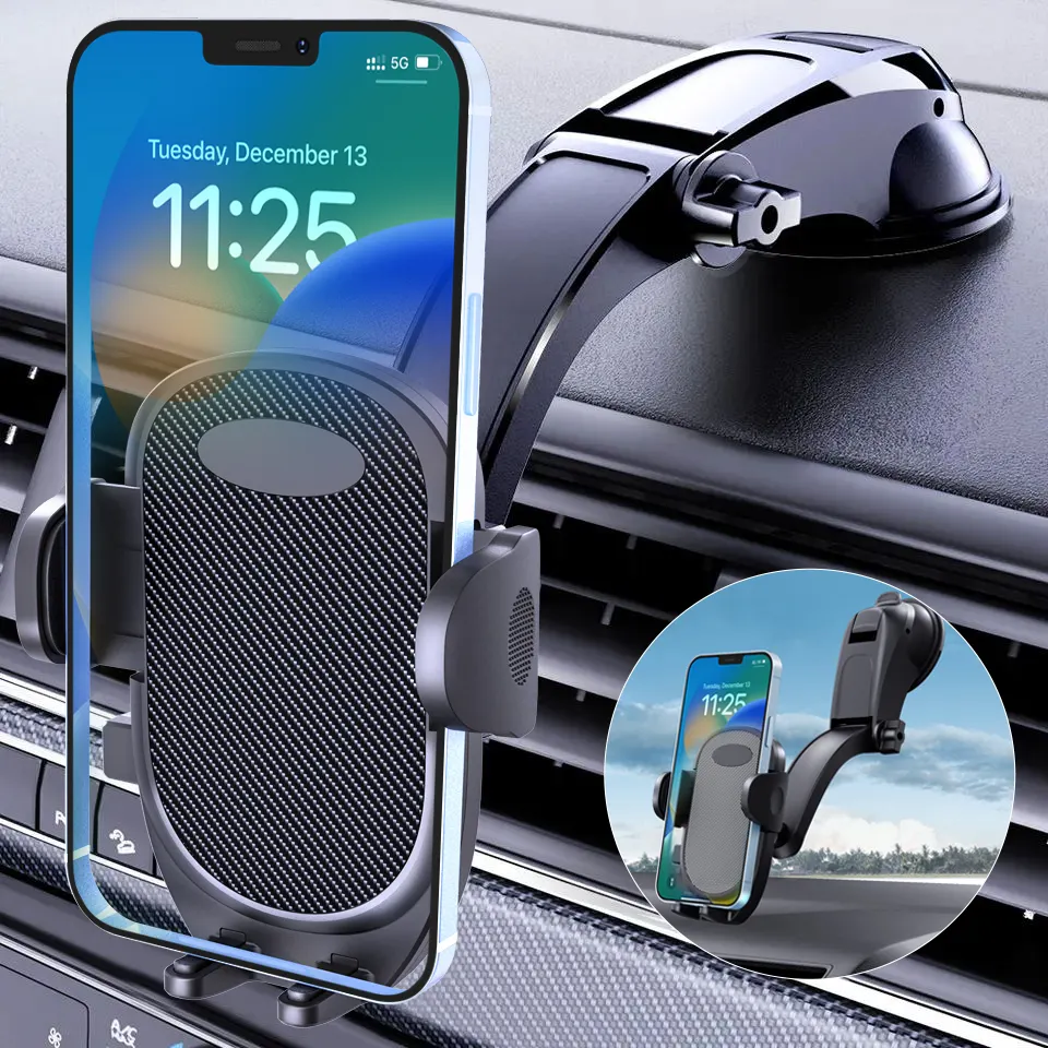 Trending Mobile Mount Dashboard Car Phone Holders Cellphone Holder for Car Suction Cup Holder Mobile Stand Car Phone Mount