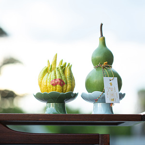 Assiette à fruits en céramique de style chinois en forme de fleur, plat de service en porcelaine pour desserts de mariage, présentoir pour le thé de l'après-midi - Product Image 1