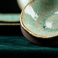 Ensemble de bols et assiettes en céramique zen asiatique créatif, personnalisable, écologique, non toxique, durable, minimaliste, compatible micro-ondes, vaisselle pour la maison