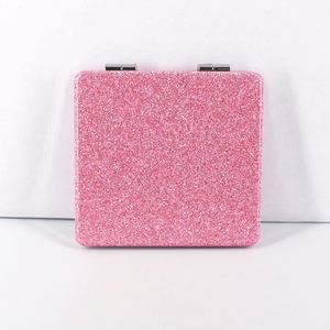 Espejo de Maquillaje con Forma de Corazón Negro, Espejo de Corazón Plateado Hecho a Mano, Espejo de Marca Privada, Espejos Mini Plegables de Doble Cara - Product Image 5