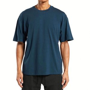 T-shirt décontracté pour homme, coupe classique, col rond, 220 g/m², 100 % coton, léger, respirant, pré-rétréci, écologique, vente en gros - Product Image 1