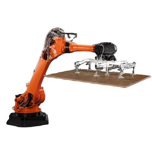 Robot de palettisation BORUNTE à 6 axes, bras de 1500-3000 mm, capacité de 10-100 kg, entraînement électromécanique, IP54, ventouse à vide, manutention de cadres en bois - Product Image 1