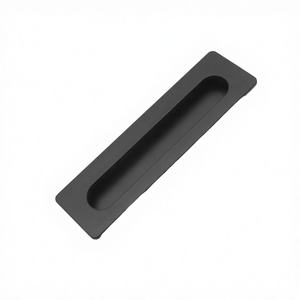 Poignées de meubles de cuisine et de placards en acier inoxydable noir invisibles et modernes pour hôtels - Product Image 4