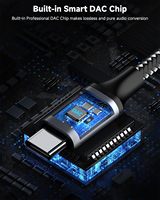 Câble audio RCA USB Type C avec puce DAC plaquée or câble audio HiFi pour voiture connecteurs RCA veste en PVC accessoires de haut-parleur