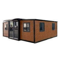 Villas de sécurité extérieures personnalisées en acier, préfabriquées, mobiles, de petite taille et extensibles ; imperméables.