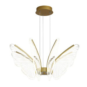 Moderne Simple Filet LED Plafond <span class=keywords><strong>Lustre</strong></span> Creative Papillon Chambre En Fer Forgé Salon Suspendu pour <span class=keywords><strong>Amazon</strong></span> En Gros Moyen - Product Image 4