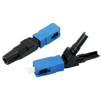 Adaptador de Fibra Óptica FTTH SC PC UPC APC, Conector Rápido