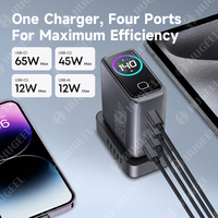Chargeur GaN 140W en gros pour OEM, avec affichage intelligent, chargeur de bureau Type-C, charge rapide 100W pour téléphone, tablette, ordinateur portable, chargeur mural USB
