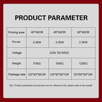 Presse à chaud pneumatique semi-automatique à double plateau 60x40cm pour le transfert thermique sur vêtements