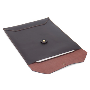 Cá nhân logo kinh doanh da thư mục dây kéo A4 tập tin da thật thư mục tài liệu Túi chất lượng cao danh mục đầu tư tập tin thư mục - Product Image 2