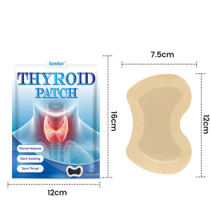8 patchs chinois à base de plantes Sumifun pour la santé de la thyroïde, patchs nasaux et corporels ciblant les nodules thyroïdiens et les ganglions lymphatiques - Product Image 4