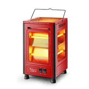 Portable Quartz Electric Heater 2000W Fast Heating Quartz Tubes Barbecue Heater Function Home Dual-use Outdoor Heater