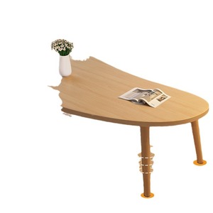Modern Minimalist Mango Shaped <b>Coffee</b> <b>Table</b> Natural Wood Color Living Room Small <b>Table</b> - Product Image 5