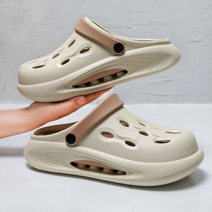 Sandal <span class=keywords><strong>Clog</strong></span> <span class=keywords><strong>EVA</strong></span> Modis Pria & Wanita Anti Selip Kelas Atas Musim Panas Luar Ruangan Rumah Kamar Mandi Dalam Ruangan Bebas Bau Berongga - Product Image 5