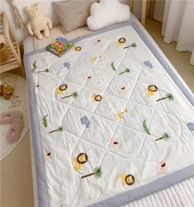 家用纺织品冬季毯子被子 100% 棉床罩儿童被子床罩