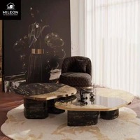 Table basse italienne sur mesure Table basse en marbre pour le centre du salon Table basse rectangulaire italienne moderne de luxe