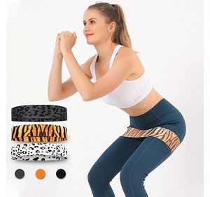 织物阻力臀部战利品带臀部大腿弹性健身带蹲圈弹力健身带圈瑜伽健身房 - Product Image 3