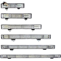 Barre de feux LED combinée 60 LED pour éclairage de travail, conduite tout-terrain, SUV, Ute, ATV, camion, 4x4, bateau, DC12V-80V