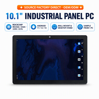 OEM ODM 10.1 İnç Android 11 Linux Endüstriyel Panel PC BOE 500 Nits Dokunmatik Ekranlı Otomasyon Bilgisayarı