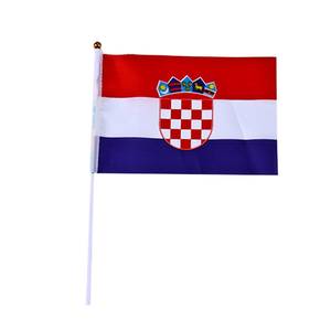 Banderas de <span class=keywords><strong>El</strong></span> <span class=keywords><strong>Salvador</strong></span> y Croacia Personalizadas de Poliéster 100D de 3x5 pies, Elegantes, Ecológicas, de Secado Rápido, Impresas Digitalmente para Exteriores - Product Image 2