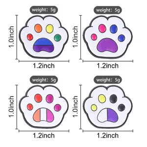 Broches et badges en métal émaillé pour drapeaux gay, lesbien, <span class=keywords><strong>bi</strong></span>, non-binaire, bijoux fantaisie mignons de la marche des fiertés arc-en-ciel, cadeau - Product Image 2