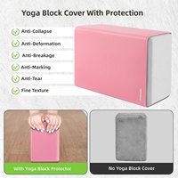 Housse de bloc de yoga en silicone personnalisée de 3 pouces, antidérapante, imperméable, résistante à la transpiration, pour la pratique du yoga à domicile ou en studio