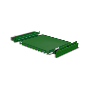 Plan de travail Fami System Ar à 3 bords avec extension télescopique L805 D1045 Vert Ral6011 - Product Image 3