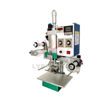 A máquina de carimbo quente para a codificação automática imprimindo a data com folha de carimbo quente dourou a máquina de bronzing pneumática 220/110V