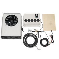 12V 24V alimenté par batterie couchette cabine climatiseur à l'extérieur de la machine et à l'intérieur de la machine tous ensemble pour camion RV voiture bateau