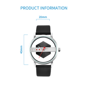 TOMI T100 Hollow <b>Perspective</b> Quartz Watch | Rose Gold Case · Brown Leather Strap · Unisex Fashion · Couple Style - Product Image 6