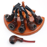Kit de cigarette en gros : Pipe en bois de résine, accessoire de fumage, fabrication de pipes à tabac, coffret cadeau