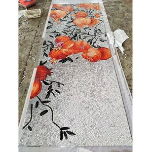 <strong>Tile</strong> Picture Flower Design Marble Mosaic Pattern on Wall - Product Image 1