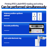 Imprimante d'étiquettes à code-barres FYJ F682R, imprimante d'étiquettes RFID UHF de bureau, imprimante d'étiquettes à transfert thermique, imprimante d'étiquettes pour la gestion des bibliothèques/archives