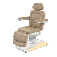 Table de massage électrique Parker-531 moderne, confortable et durable, en métal, avec 3 moteurs, pour salon de beauté, soins du visage et cils, idéale pour le salon.