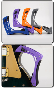 Guitarra eléctrica Correa para el cuello Soporte para piernas Tipo de clip Soporte de rendimiento profesional Ajustable Cómodo y antideslizante - Product Image 3