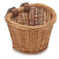 Panier de vélo tissé à la main, petit, sans couvercle, détachable, pour enfants, scooter, guidon de vélo, panier de rangement