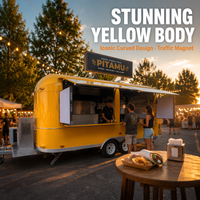 Truth Hot Dog Food Truck mit Vollausstattung Kommerzieller Komplett Ausgestatteter Kaffee-Pizza-Edelstahl-Food-Truck-Anhänger mit Zubehör