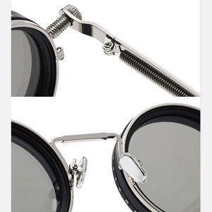 Polarized Round <b>Sunglasses</b> ND9 Adjustable Dimming Men Women Retro Punk Men's Fishing Eyeglasses Outdoor Shades UV400 - Product Image 6