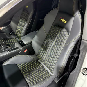 Fundas de Asientos de Coche 5D de Cuero Personalizadas Originales de Calidad de Marca a <span class=keywords><strong>Precio</strong></span> de Fábrica para <span class=keywords><strong>Audi</strong></span> Q5L, Color Negro Completo, en Oferta - Product Image 2