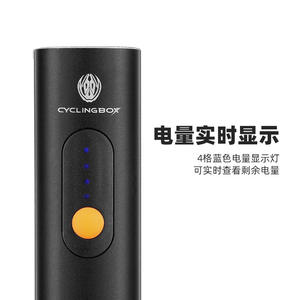 Jakroo Faro delantero para bicicleta, 400 lúmenes, aleación de aluminio, LED, resistente al agua, recargable, con 4 modos para ciclismo al aire libre - Product Image 2