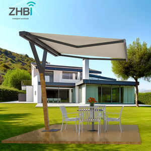 Toldo Retráctil de Aleación de Aluminio con Motor, Impermeable, para Cafetería o Restaurante, Venta al por Mayor - Product Image 1