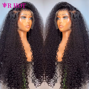 Peluca de Cabello <span class=keywords><strong>Humano</strong></span> Brasileño Virgen de Alta Calidad, Rizado Afro, con Frente de Encaje, Peluca de Cabello <span class=keywords><strong>Humano</strong></span> con Ondas Profundas <span class=keywords><strong>y</strong></span> Rizadas, Peluca Frontal Completa para Mujeres Negras - Product Image 2