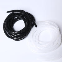 Personalizable Venta caliente ignífugo plástico espiral envoltura Cable envoltura teléfono cargador Cable Protector muestra gratis