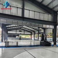 Edificio de Fábrica con Estructura de Acero, Almacén Prefabricado, Oficina Comercial, Hangar, Naves Industriales Prefabricadas de Acero