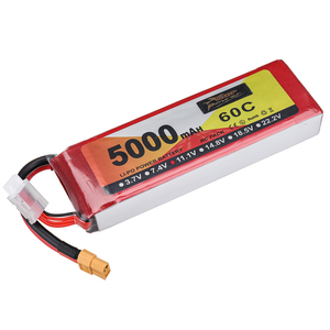 Rc Polymer <strong>Lipo</strong> <strong>Battery</strong> 11.1V 6S <strong>5000mAh</strong> 60C High Power for Rechargeable Remote Control Drones - Product Image 1