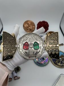 Pièce de monnaie commémorative personnalisée en métal avec finition miroir, en alliage de zinc plaqué or, pour événements clés d'entreprise - Product Image 6