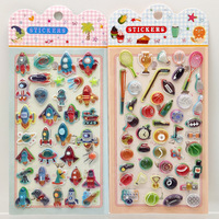 Autocollants en époxy cristallin colorés pour articles quotidiens, mini-autocollants 3D brillants en forme de théière, sous-marin, cœur pour journal, téléphone, décoration artisanale