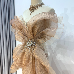 Robe <span class=keywords><strong>de</strong></span> soirée à paillettes <span class=keywords><strong>de</strong></span> luxe couleur or dubaï femmes longues robes <span class=keywords><strong>de</strong></span> soirée sirène Costume <span class=keywords><strong>de</strong></span> scène Lsmz06 - Product Image 6